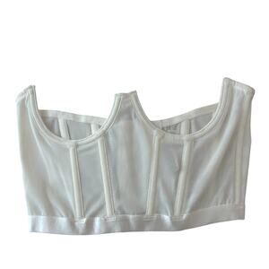 Out from Under Underbust Corset Urban Outfitter Ivory Small
